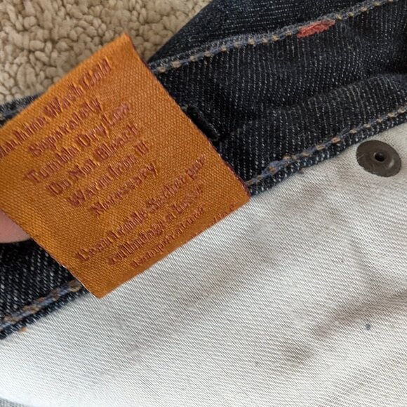 EUC James Jeans Petite Dry Aged Denim Women's 29 x 27.5 Bootcut Blue J pockets - Picture 7 of 14